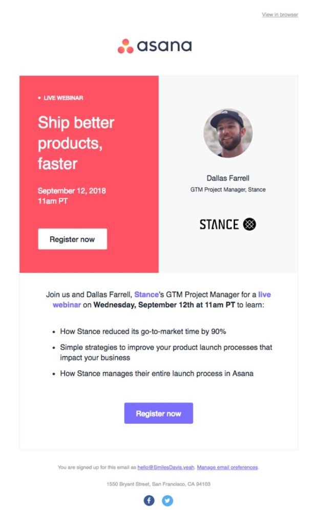 product landing page 