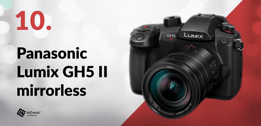 An image showing Panasonic Lumix GH5 II mirrorless 4K camera for live streaming