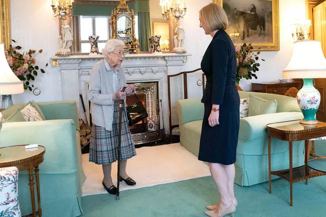 Her Majesty, the Late Queen Elizabeth II appointing Liz Truss as Prime Minister just two days before her death 
