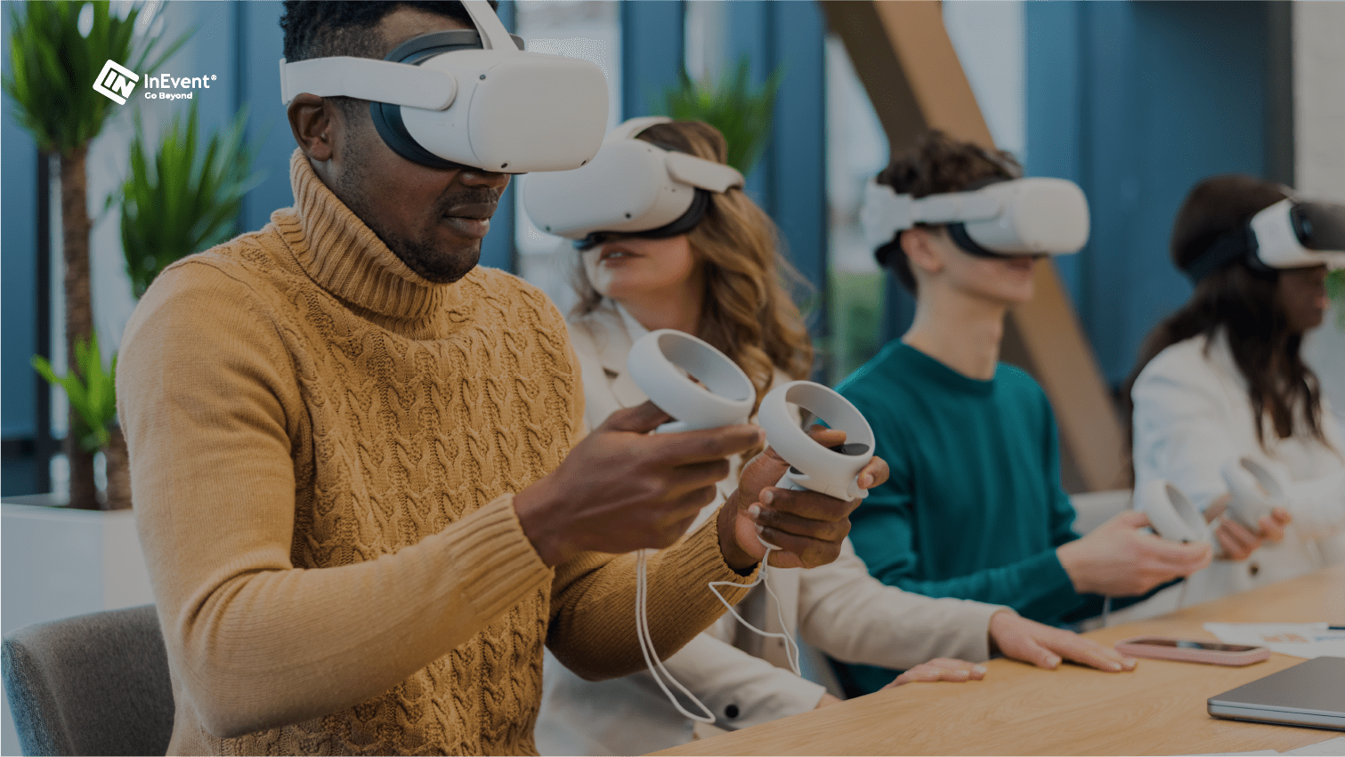 image of participants using a virtual reality tool